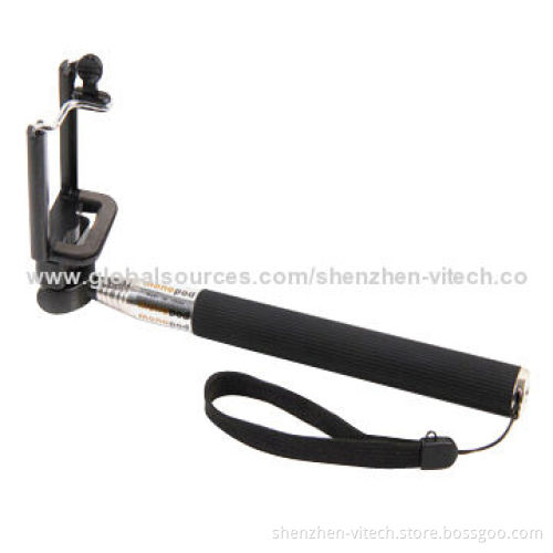 China Manufacture Aluminum Alloy Monopod for Gopro, 500g Maximum Loading Capacity